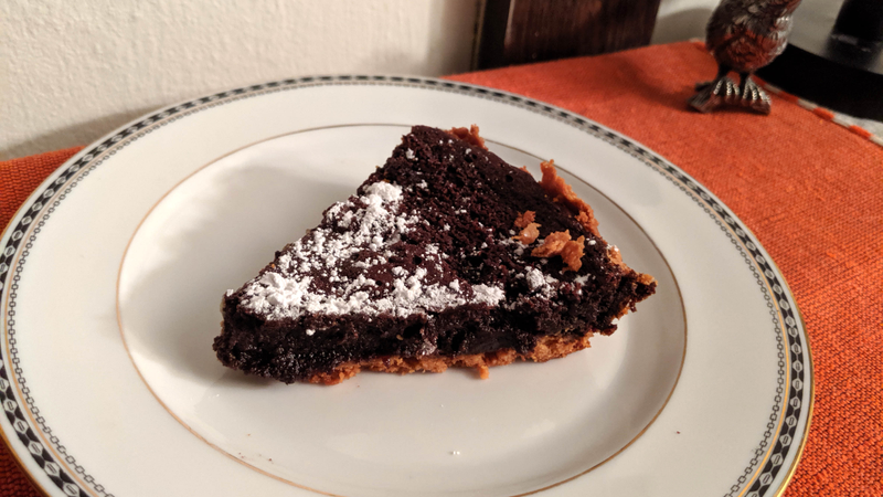 Mmm, homemade chocolate chess pie